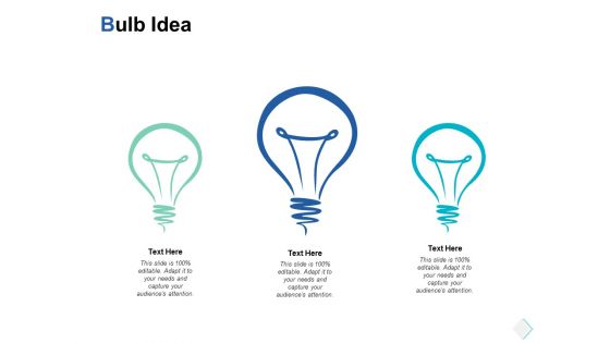 Bulb Idea Technology Ppt PowerPoint Presentation Show Files