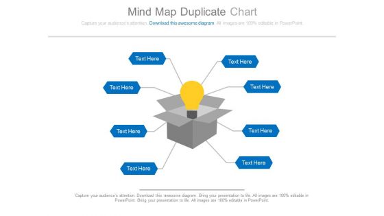 Bulb In Box With Text Tags Powerpoint Slides