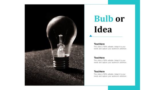 Bulb Or Idea Chart Ppt PowerPoint Presentation Infographic Template Design Ideas