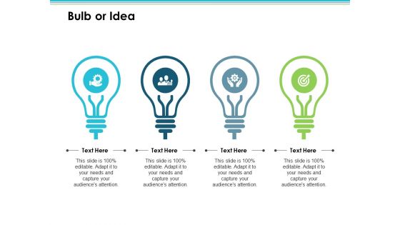 Bulb Or Idea Employee Value Proposition Ppt PowerPoint Presentation Model Display