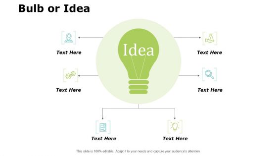 Bulb Or Idea Innovation Ppt PowerPoint Presentation Icon Sample