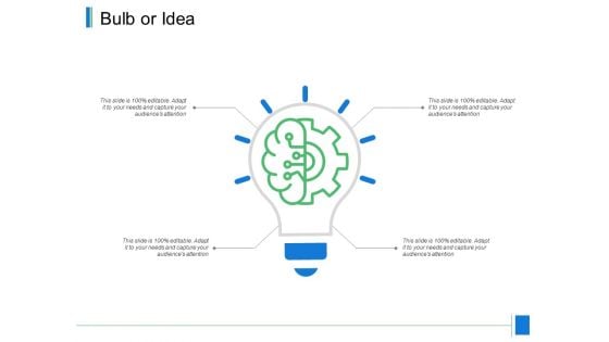 Bulb Or Idea Innovation Ppt PowerPoint Presentation Icon Smartart