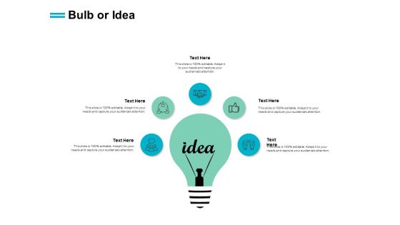 Bulb Or Idea Innovation Ppt PowerPoint Presentation Pictures Example Topics