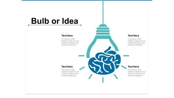 Bulb Or Idea Marketing Ppt PowerPoint Presentation Model Elements