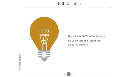 Bulb Or Idea Ppt PowerPoint Presentation Diagrams