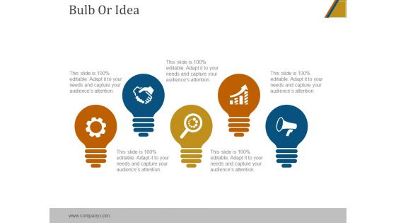 Bulb Or Idea Ppt PowerPoint Presentation Example 2015