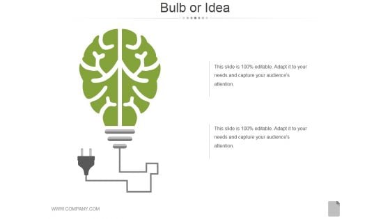 Bulb Or Idea Ppt PowerPoint Presentation Example File
