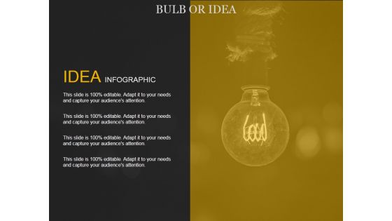 Bulb Or Idea Ppt PowerPoint Presentation File Templates