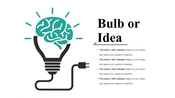 Bulb Or Idea Ppt PowerPoint Presentation Gallery Design Ideas