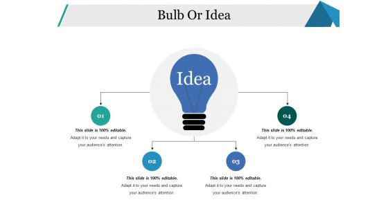 Bulb Or Idea Ppt PowerPoint Presentation Gallery Slide