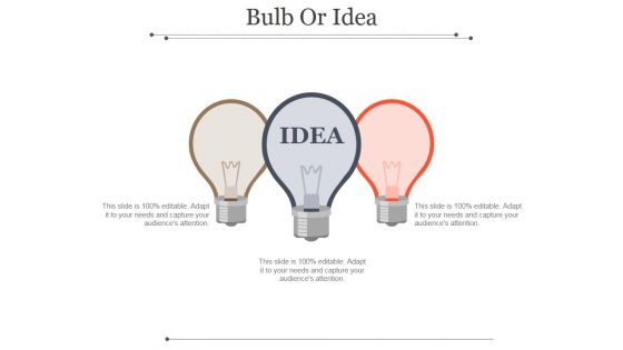 Bulb Or Idea Ppt PowerPoint Presentation Good