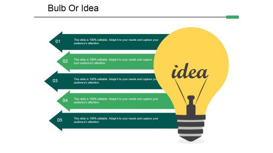 Bulb Or Idea Ppt PowerPoint Presentation Icon Example Introduction