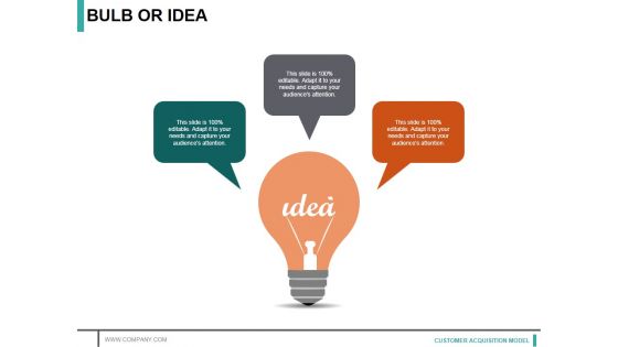 Bulb Or Idea Ppt PowerPoint Presentation Ideas Layout