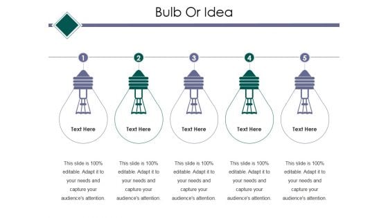 Bulb Or Idea Ppt PowerPoint Presentation Infographic Template Ideas