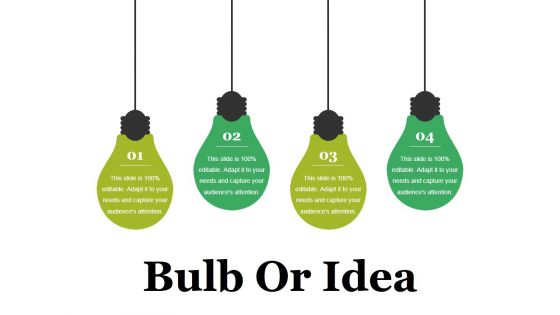 Bulb Or Idea Ppt PowerPoint Presentation Infographic Template Introduction