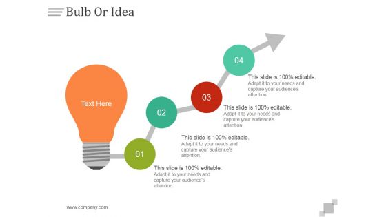 Bulb Or Idea Ppt PowerPoint Presentation Infographic Template