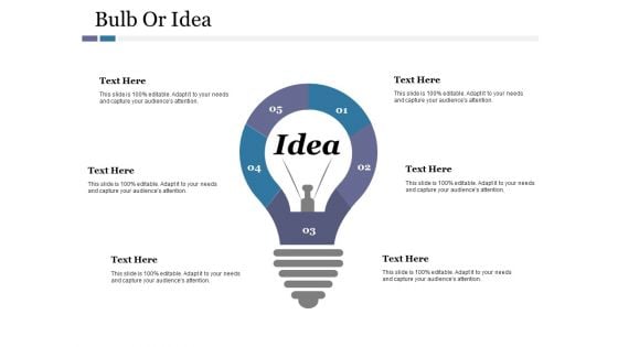 Bulb Or Idea Ppt PowerPoint Presentation Infographics