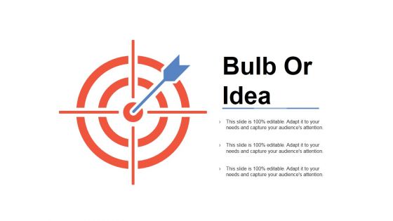 Bulb Or Idea Ppt PowerPoint Presentation Infographics Smartart