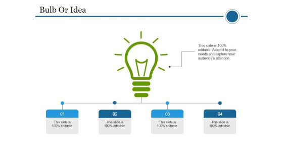 Bulb Or Idea Ppt PowerPoint Presentation Layouts Examples