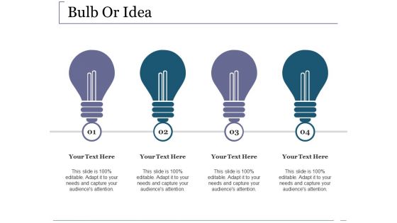 Bulb Or Idea Ppt PowerPoint Presentation Layouts Slides