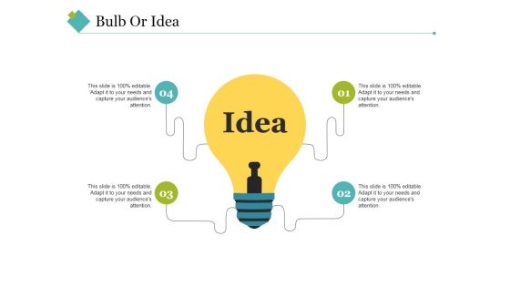 Bulb Or Idea Ppt PowerPoint Presentation Model Introduction