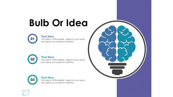 Bulb Or Idea Ppt PowerPoint Presentation Model Show