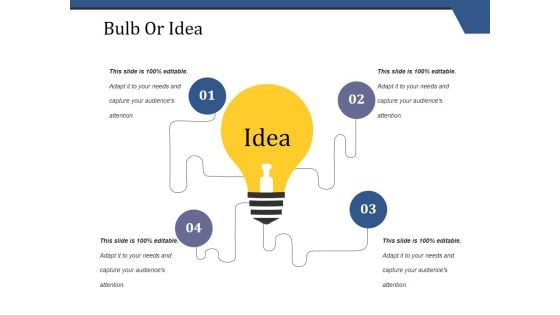 Bulb Or Idea Ppt PowerPoint Presentation Model Slide Download