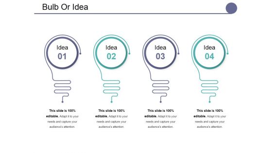 Bulb Or Idea Ppt PowerPoint Presentation Model Visual Aids