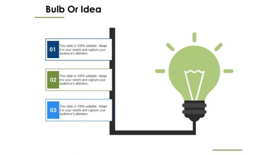 Bulb Or Idea Ppt PowerPoint Presentation Outline Layout Ideas