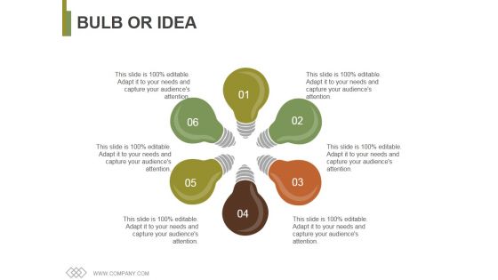 Bulb Or Idea Ppt PowerPoint Presentation Pictures Infographics