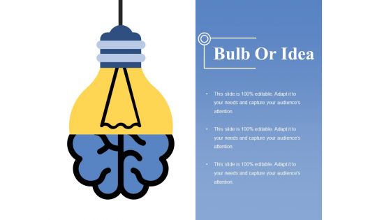 Bulb Or Idea Ppt PowerPoint Presentation Professional Icons