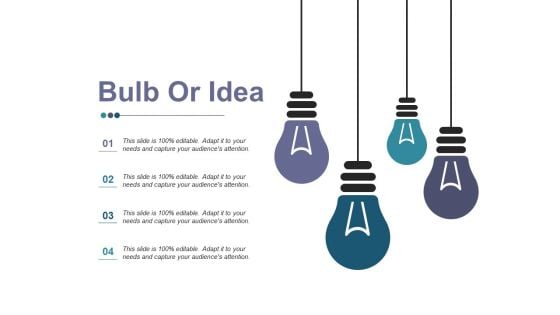 Bulb Or Idea Ppt PowerPoint Presentation Professional Samples