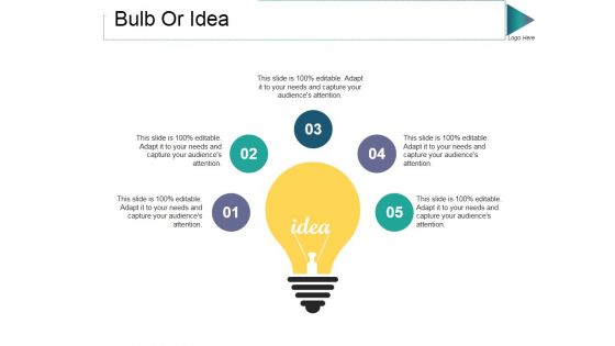 Bulb Or Idea Ppt PowerPoint Presentation Show Grid