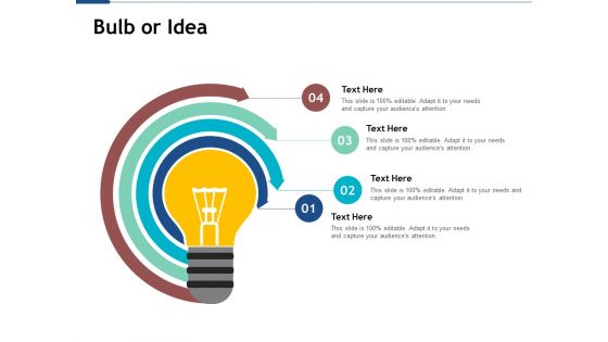 Bulb Or Idea Ppt PowerPoint Presentation Show Outline