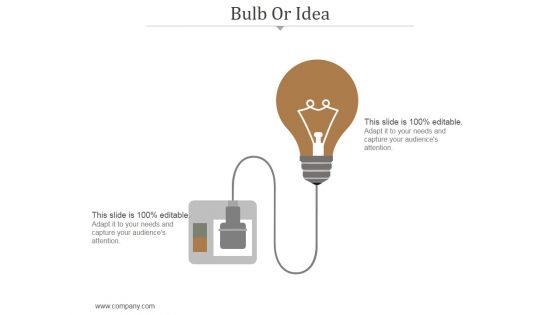 Bulb Or Idea Ppt PowerPoint Presentation Slide