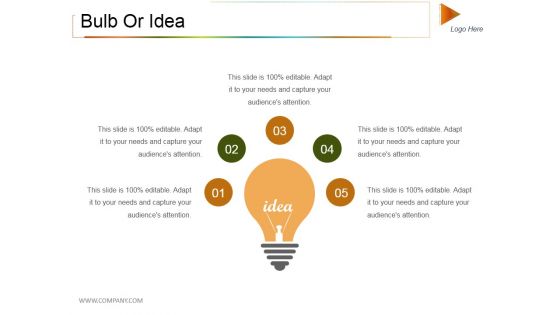 Bulb Or Idea Ppt PowerPoint Presentation Summary Outfit