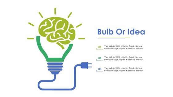 Bulb Or Idea Ppt PowerPoint Presentation Summary Topics