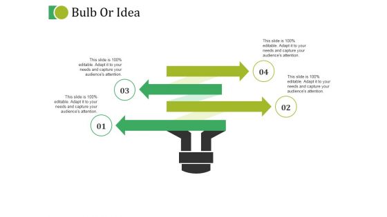 Bulb Or Idea Ppt PowerPoint Presentation Visual Aids Layouts