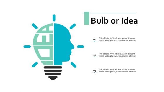 Bulb Or Idea Technology Marketing Ppt PowerPoint Presentation Ideas Brochure