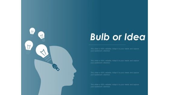 Bulb Or Idea Technology Marketing Ppt Powerpoint Presentation Outline Graphics Example