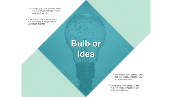 Bulb Or Idea Technology Ppt PowerPoint Presentation Infographic Template Example Topics