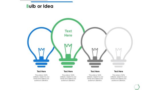 Bulb Or Idea Technology Ppt PowerPoint Presentation Infographics Visuals