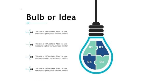 Bulb Or Idea Technology Ppt PowerPoint Presentation Outline Gridlines