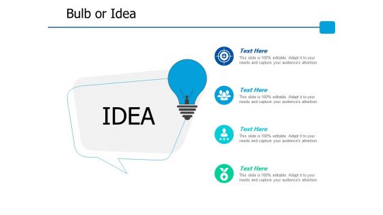 Bulb Or Idea Technology Ppt PowerPoint Presentation Outline Portrait