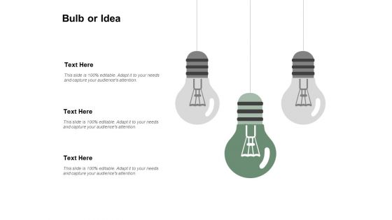 Bulb Or Idea Technology Ppt PowerPoint Presentation Show Template