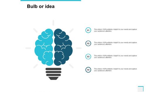 Bulb Or Idea Technology Ppt PowerPoint Presentation Slides Diagrams