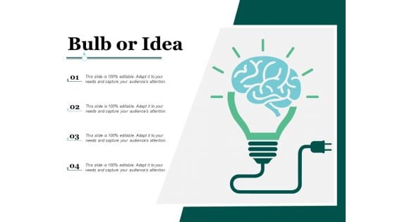 Bulb Or Idea Technology Ppt PowerPoint Presentation Summary Diagrams