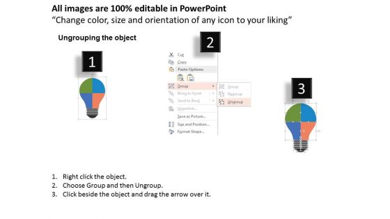 Bulb With Business Analysis Icons Powerpoint Templates