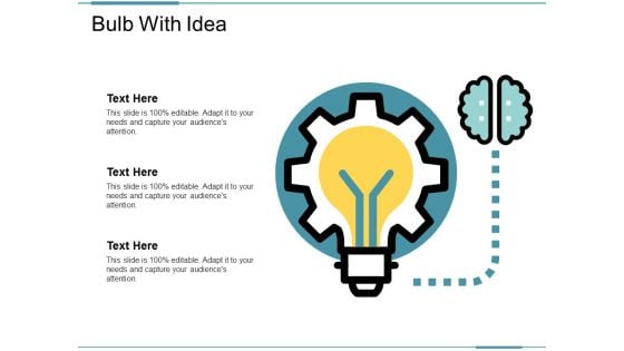 Bulb With Idea Ppt PowerPoint Presentation File Structure