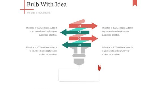 Bulb With Idea Ppt PowerPoint Presentation Inspiration Display Bulb With Idea Ppt PowerPoint Presentation Inspiration Display
